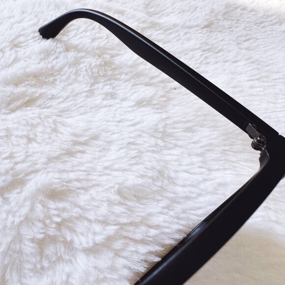 Milo Blue Oversized Oval Horn Rims Sunglasses - Picture 9 of 14